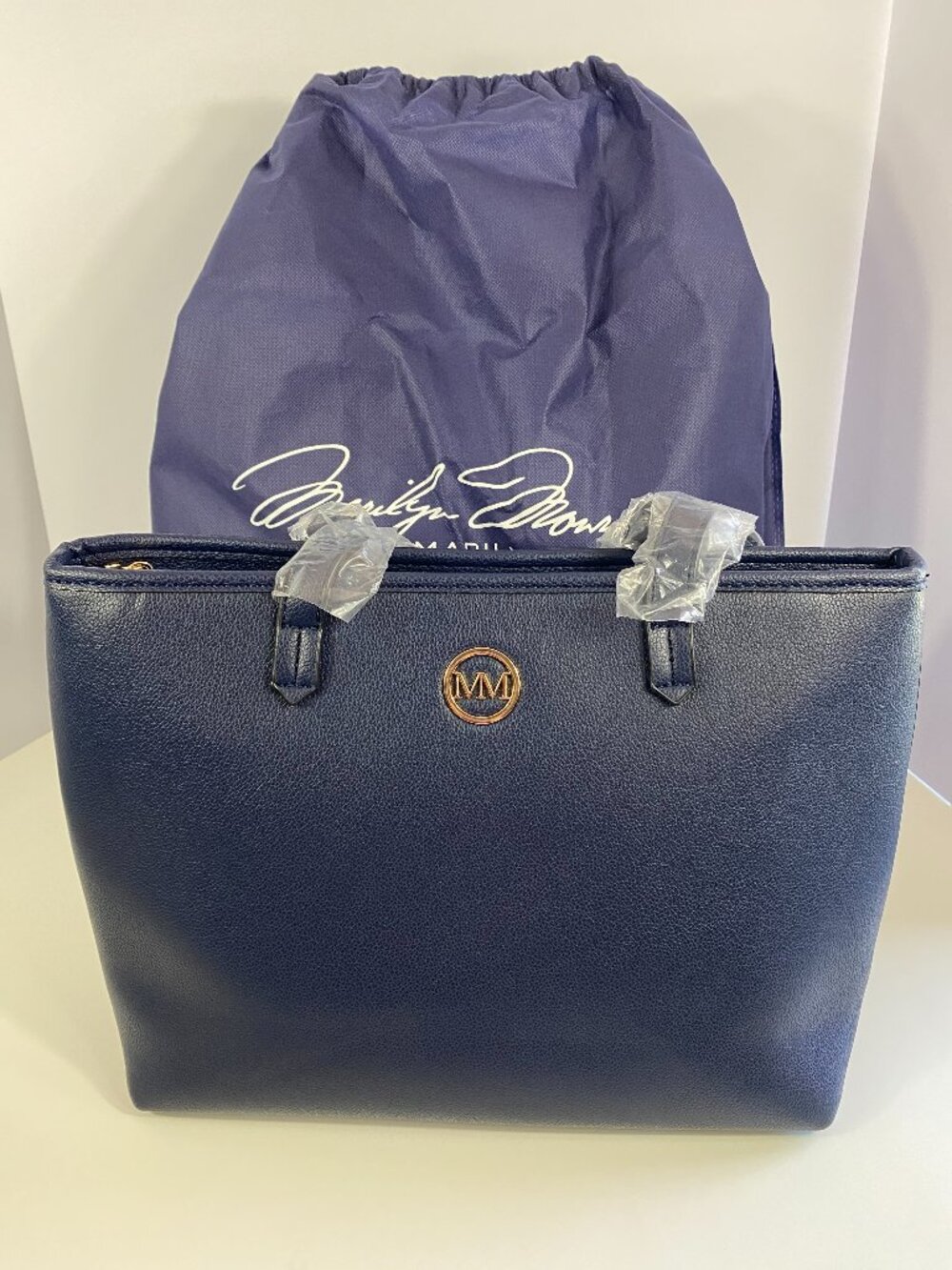 Marilyn Monroe Navy Blue Tote Bag Purse